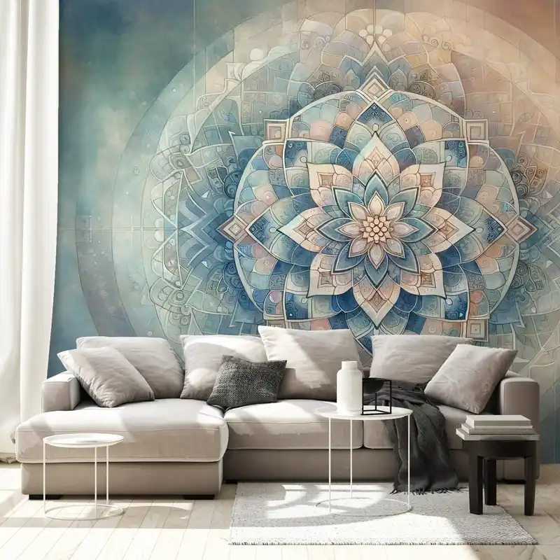 Wybór klientów Tapeta mandala w pastelowych odcieniach