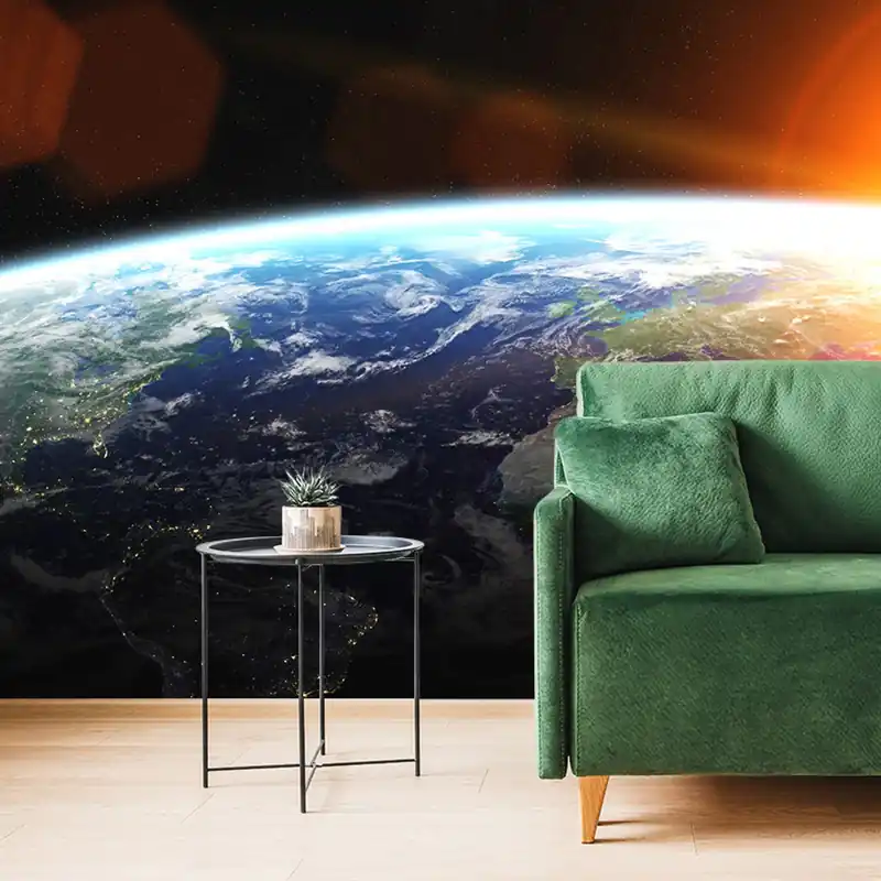 Fototapeta widok planety z kosmosu Tani