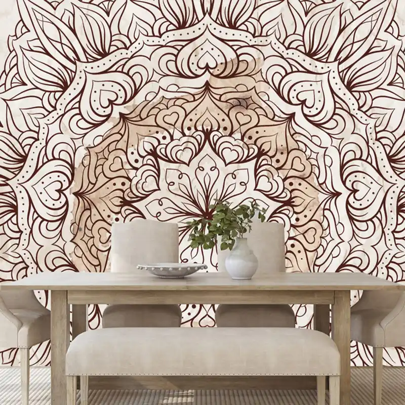 Tapeta abstrakcyjna etniczna mandala Kup online