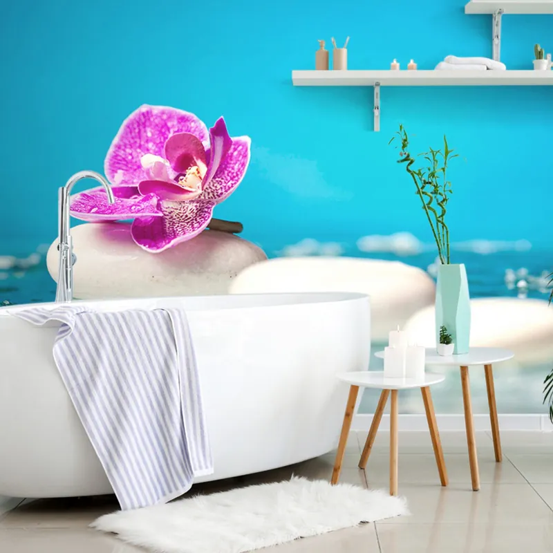 Fototapeta orchidea i kamienie Zen Obniżka ceny