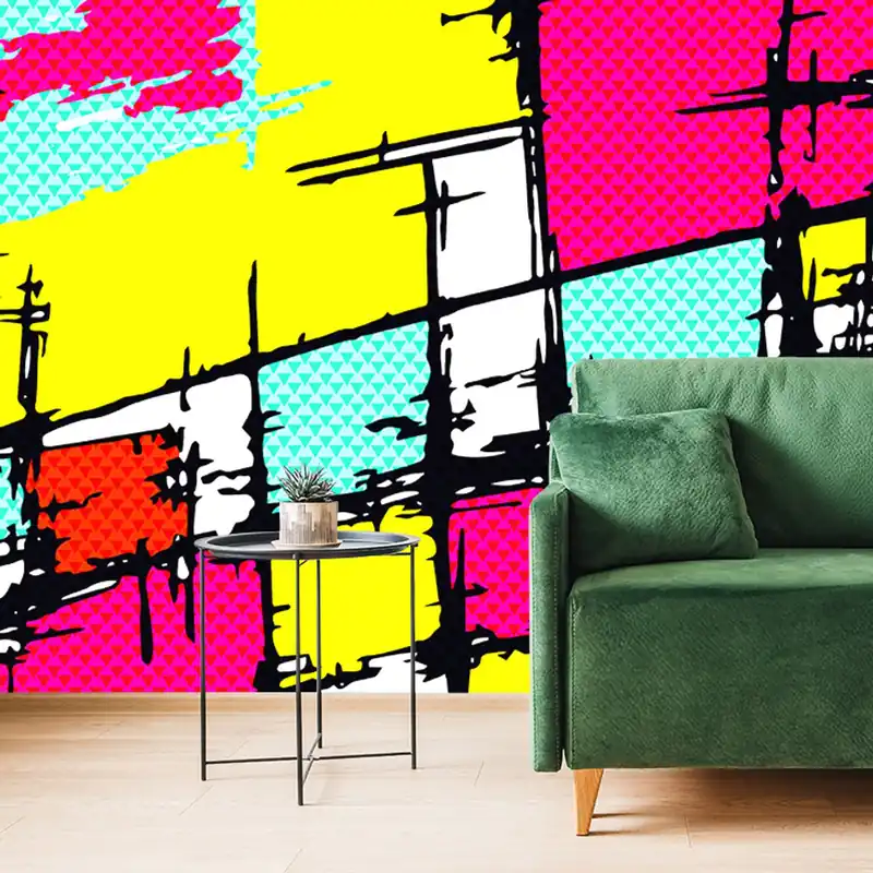 Tapeta młodzieńczy pop-art Wyjątkowa oferta
