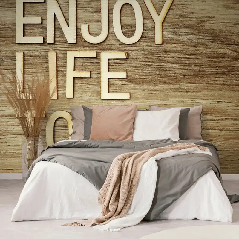 Szybka wysyłka Tapeta z cytatem - Enjoy life today