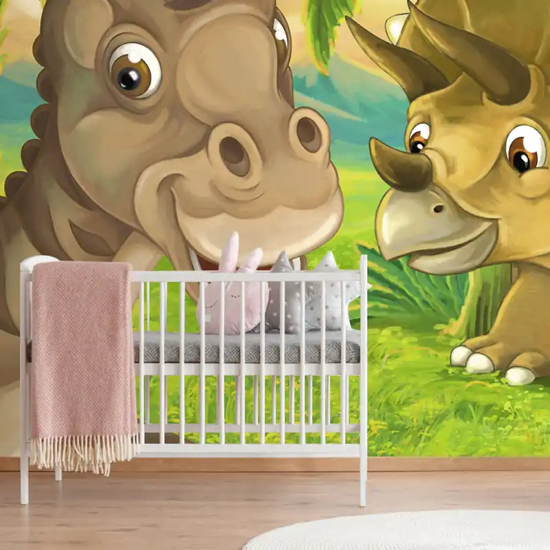 Premium Tapeta wesołe dinozaury