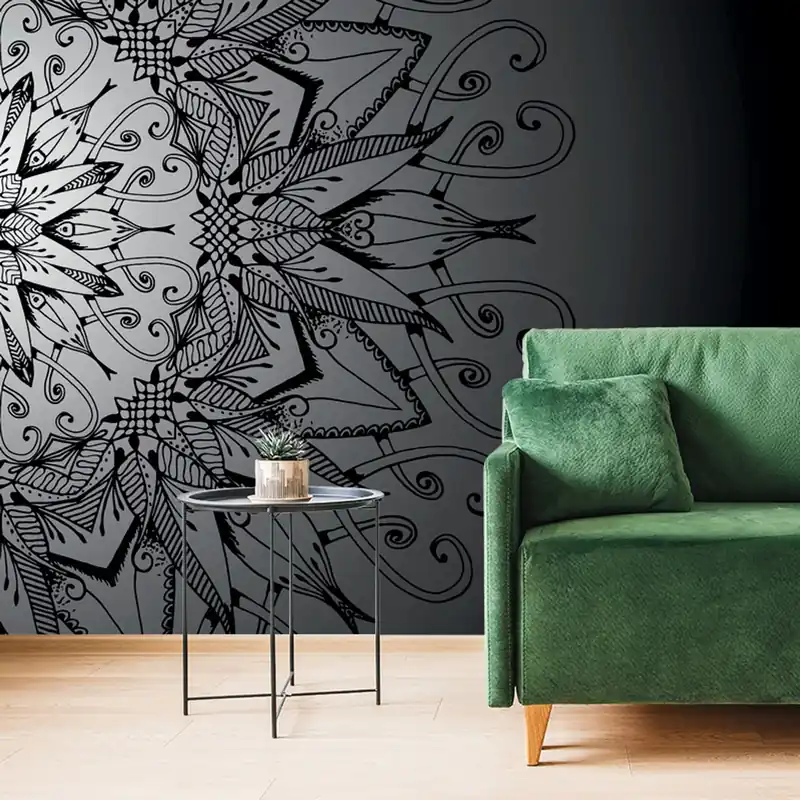 Wyjątkowa oferta Tapeta Mandala na ciemnym tle