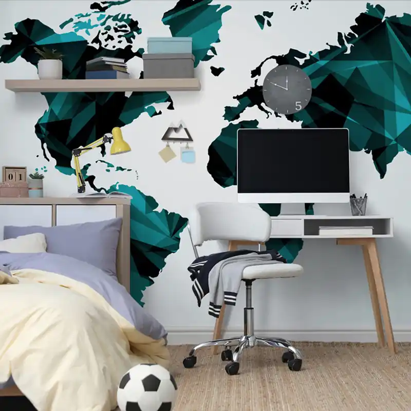 Niska cena Tapeta mapa świata w grafice wektorowej