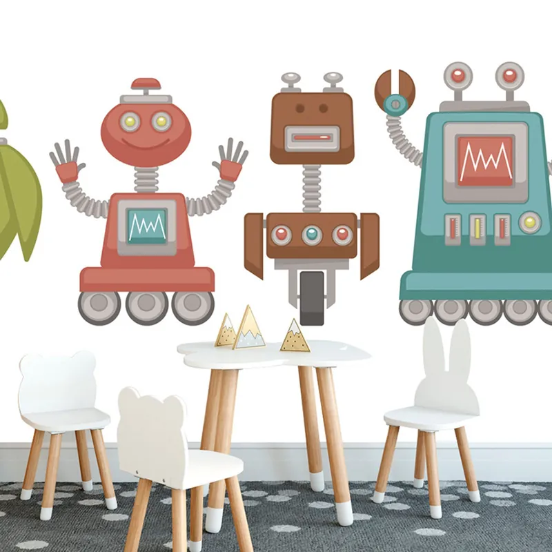 Tapeta rodzina robotów Wyjątkowa oferta
