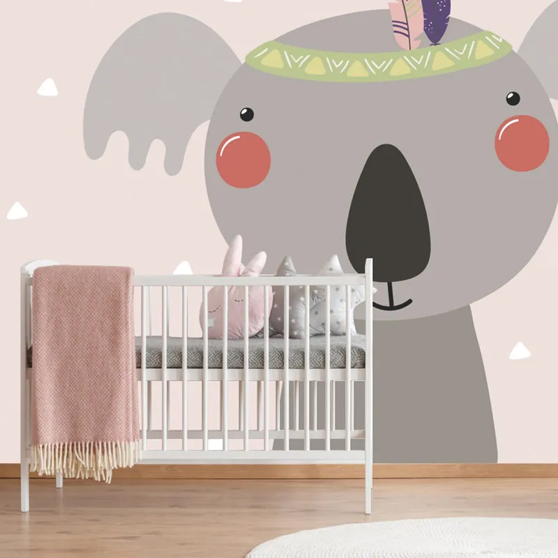 Tapeta koala z indiańskimi piórami Wyjątkowa oferta