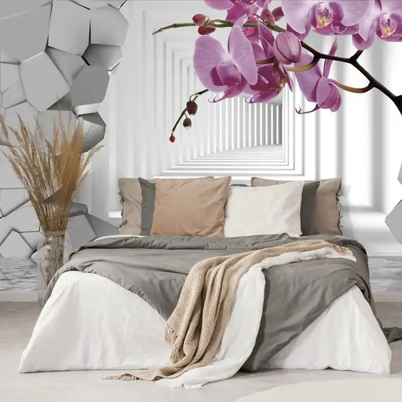 Tapeta futurystyczna orchidea Nowość