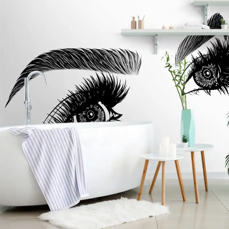Tapeta minimalistyczne kobiece oczy Zniżka