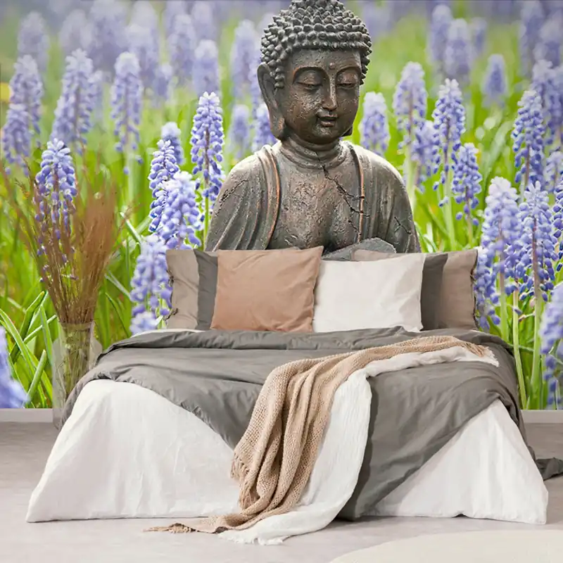 Cena promocyjna Samoprzylepna fototapeta yin i yang Budda