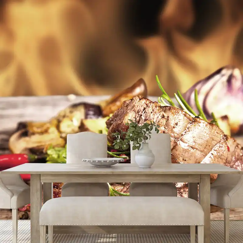 Samoprzylepna fototapeta grillowany stek wołowy Cena promocyjna
