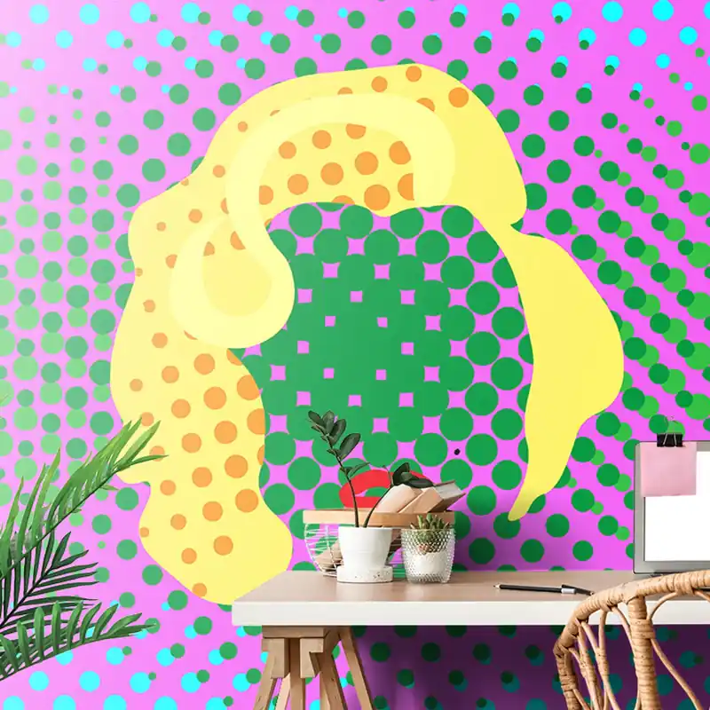 Samoprzylepna tapeta Marilyn Monroe w stylu pop art Rabat