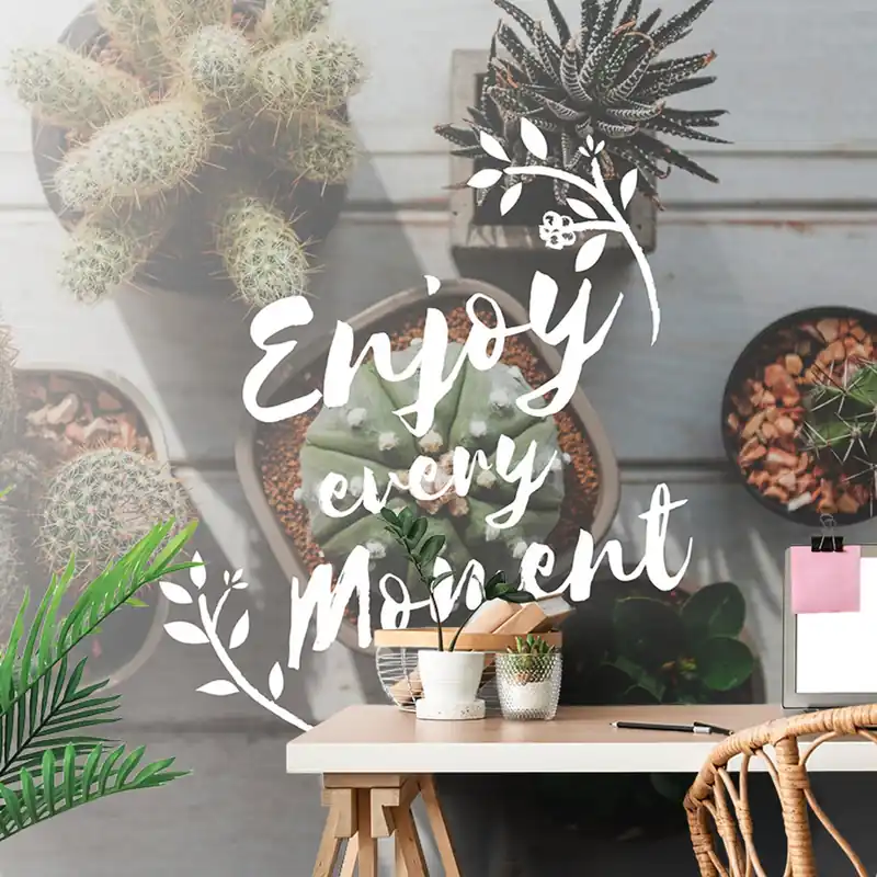 Samoprzylepna tapeta z cytatem - Enjoy every moment Bestseller