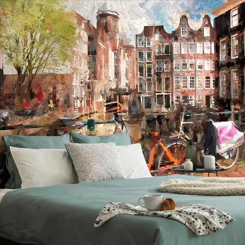 Najlepsza cena Samoprzylepna tapeta malowany Amsterdam