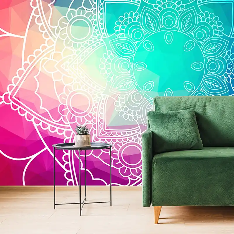 Cena promocyjna Samoprzylepna tapeta pastelowa Mandala
