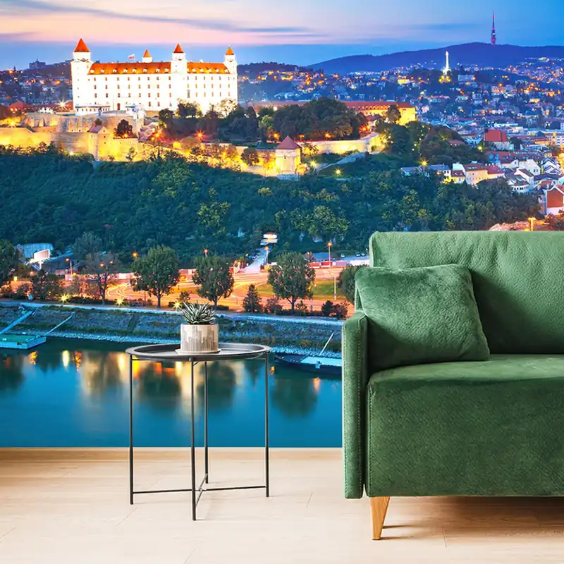 Tylko dziś Samoprzylepna fototapeta wieczór w Bratysławie