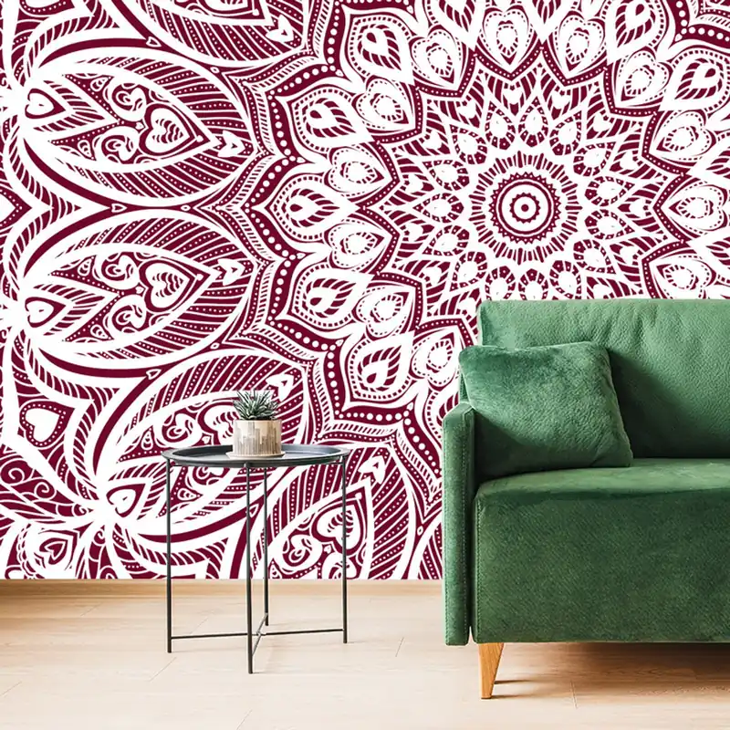 Samoprzylepna tapeta Mandala harmonii na różowym tle Oferta