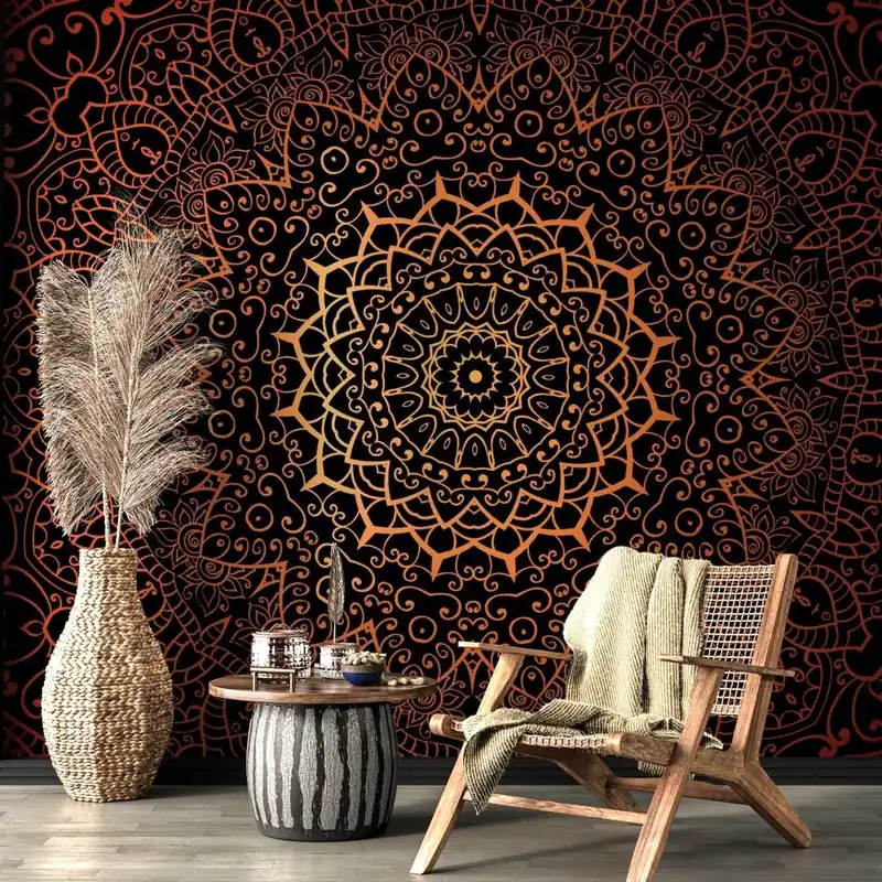 Promocja Samoprzylepna tapeta vintage Mandala w stylu indyjskim