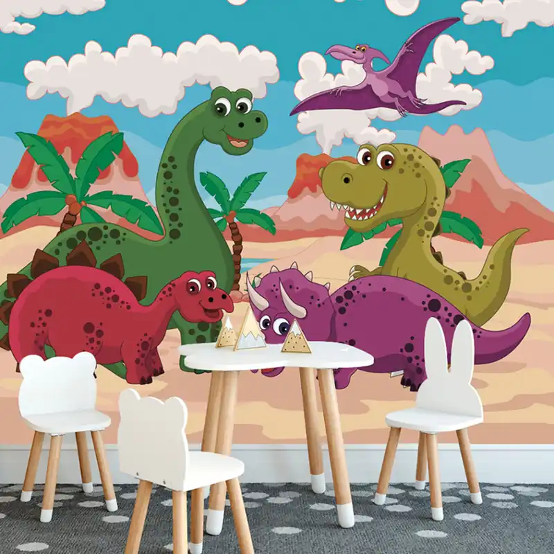 Kup online Samoprzylepna tapeta świat dinozaurów
