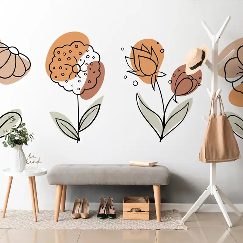 Cena promocyjna Tapeta minimalistyczne kwiaty