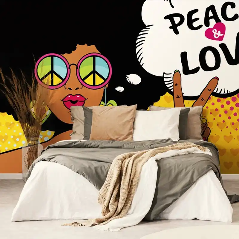 Cena promocyjna Tapeta Życie w pokoju - PEACE & LOVE
