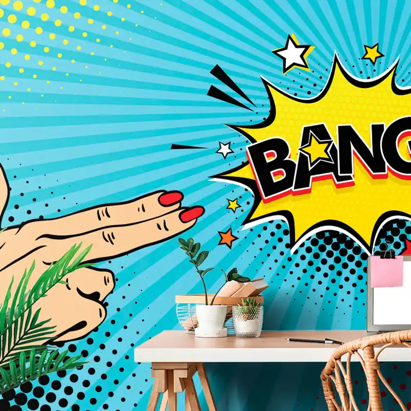 Tapeta w pop art motywie - BANG! Hit sprzedaży