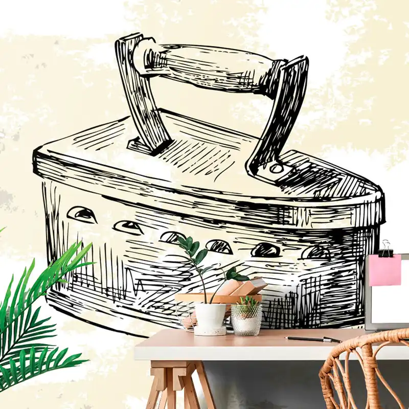 Samoprzylepna tapeta żelazko retro Kup online