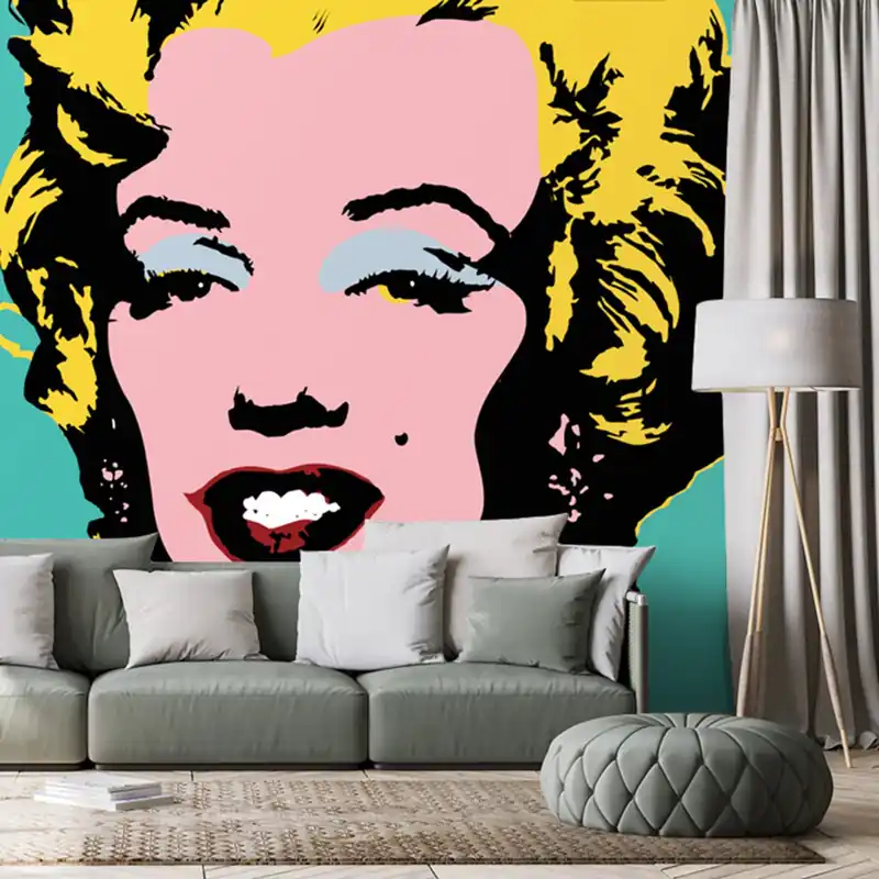 Samoprzylepna tapeta ikona Marilyn Monroe w pop art stylu Obniżka ceny
