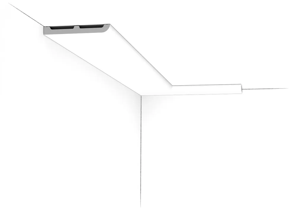 Listwa przysufitowa SX184-RAL9003 malowana na biało Orac Decor Popularny