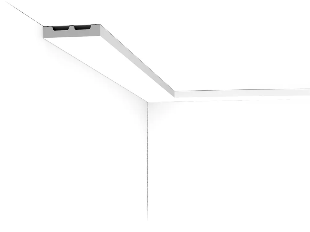 Listwa przysufitowa DX157-2300-RAL9003 malowana na biało Orac Decor Darmowy zwrot