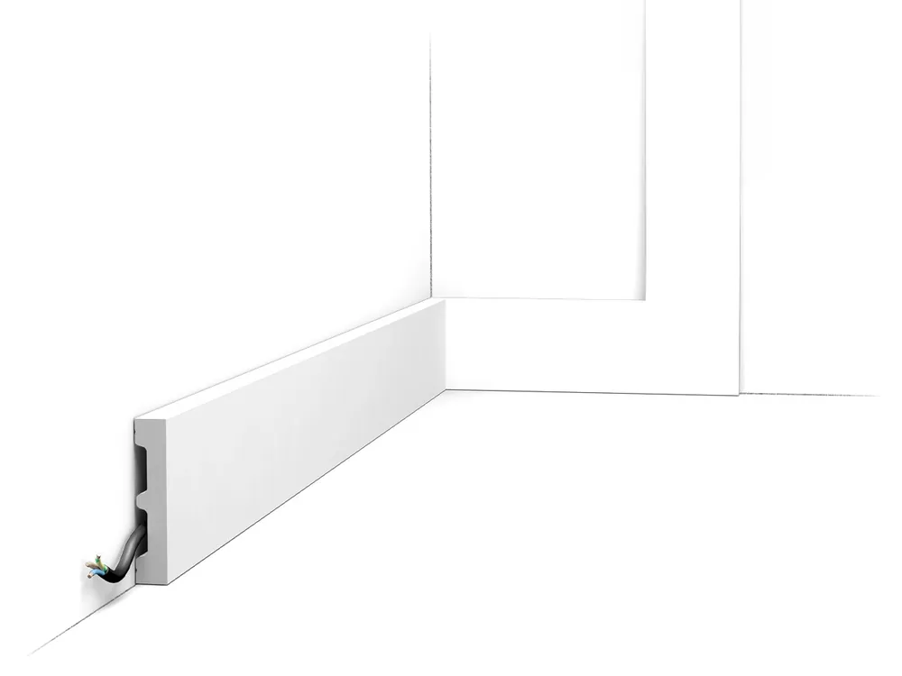 Listwa przypodłogowa malowana na biało DX157-2300-RAL9003 Orac Decor Bestseller