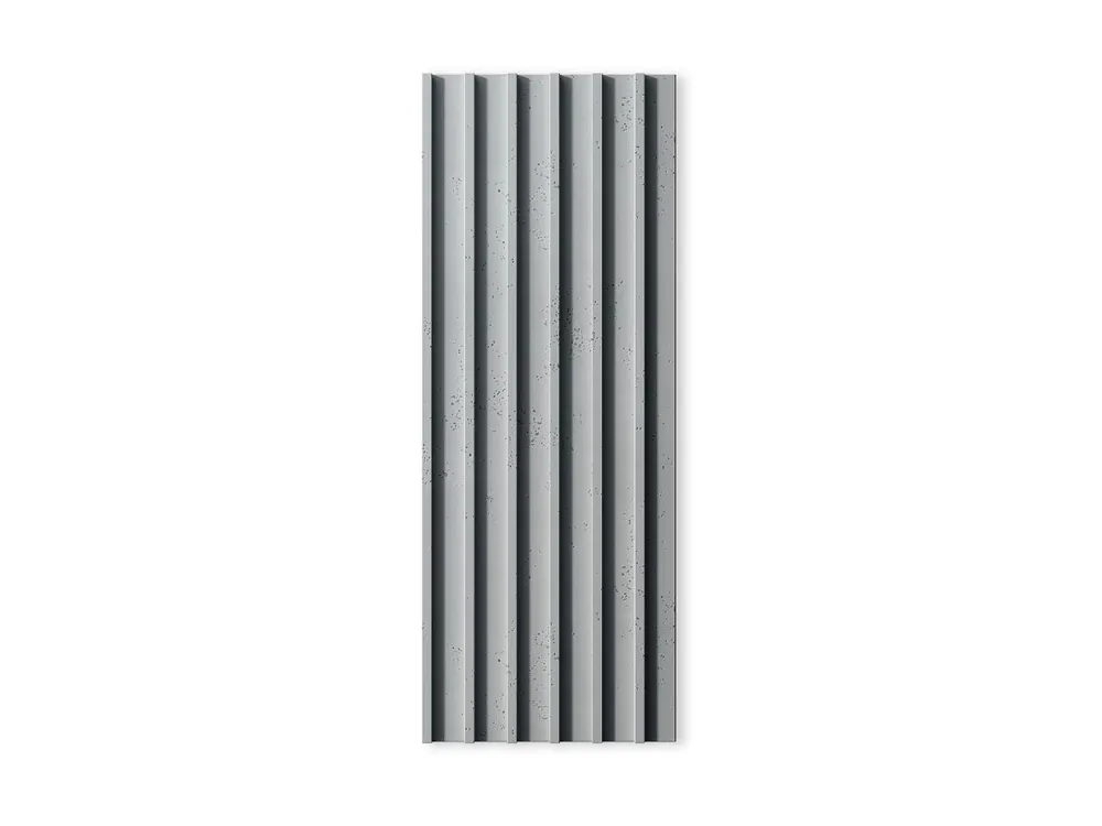 Taniej Lamel 3D betonowy na ścianę Szary PB40-S95