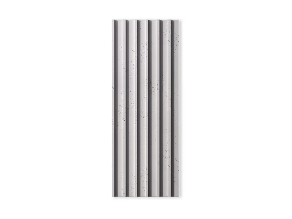 Beton na ścianę Lamel 3D Siwy Biały PB40-B1 Premium