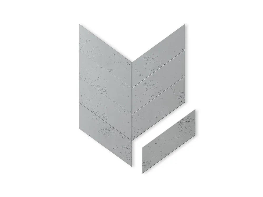 Panel betonowy 3D ścienny Jodełka Szary PB35-S95 Bestseller