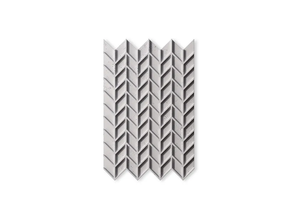 Panel 3D betonowy na ścianę Jodełka Siwy Biały PB49-B1 Ostatnia szansa