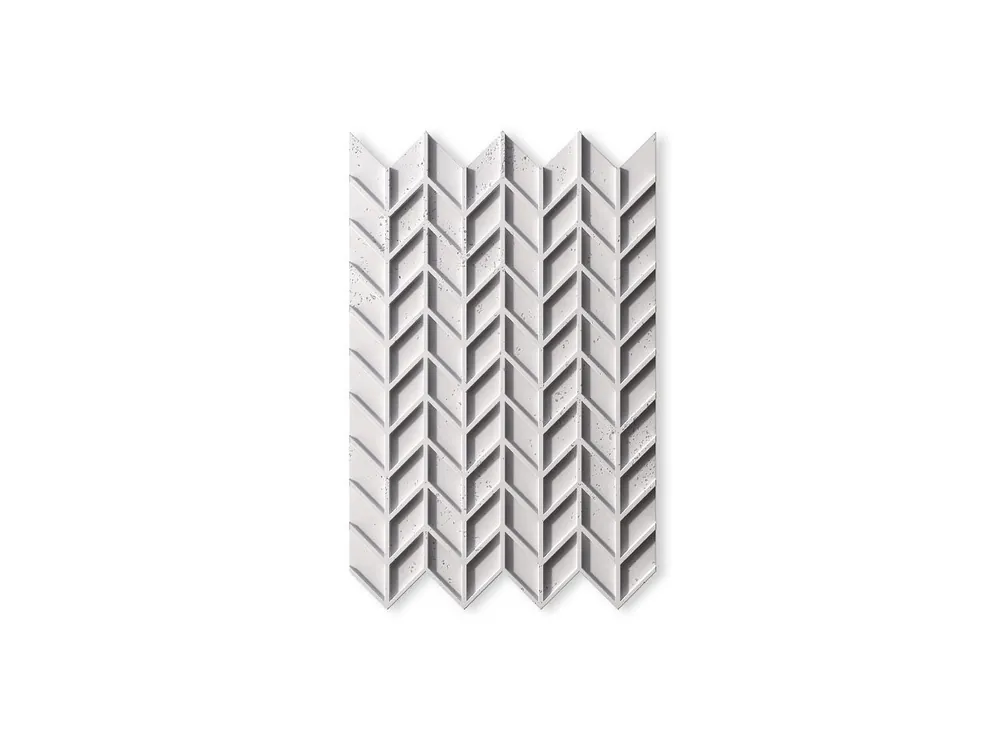 Oferta Panel betonowy 3D ścienny Jodełka Śnieżnobiały PB49-BS