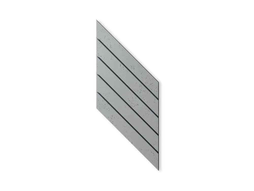 Beton architektoniczny Panel 3D Jodełka Ciemny Szary PB43-S51 Nie przegap