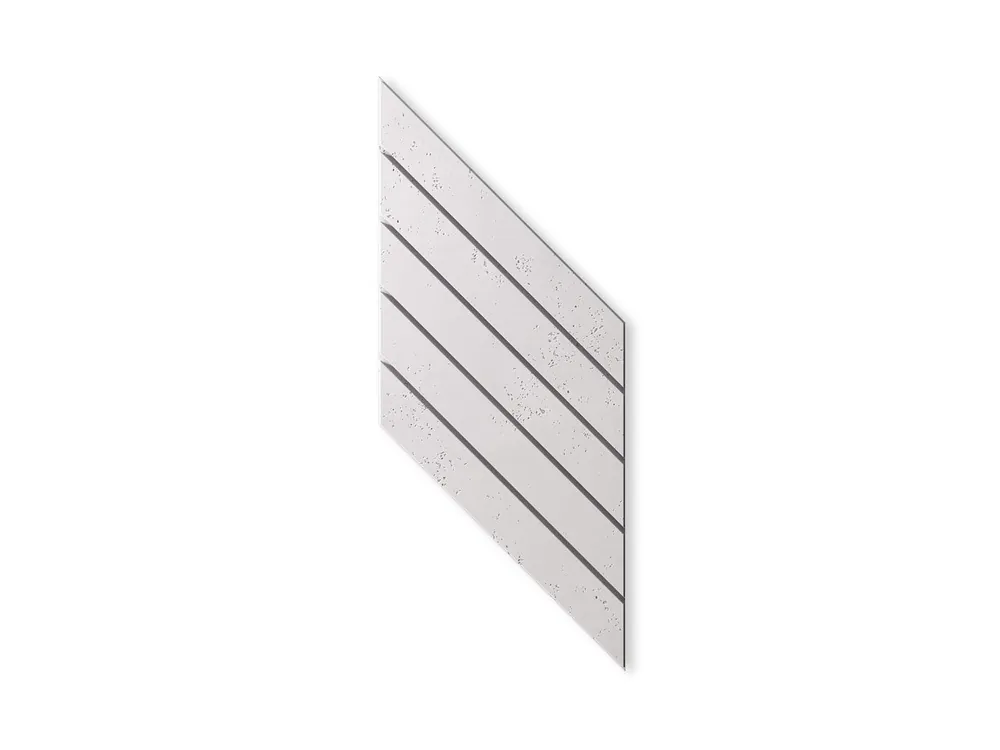 Beton na ścianę Panel 3D Jodełka Śnieżnobiały PB43-BS Bestseller