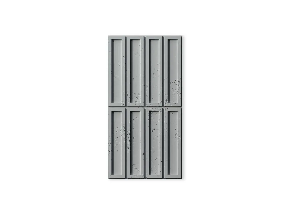 Premium Beton architektoniczny 3D na ścianę Cegiełka Ciemny Szary PB51-S51