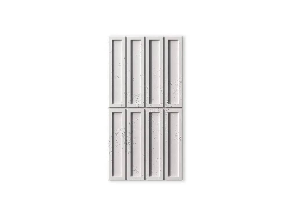 Nie przegap Panel ścienny 3D Beton architektoniczny Cegiełka Śnieżnobiały PB51-BS