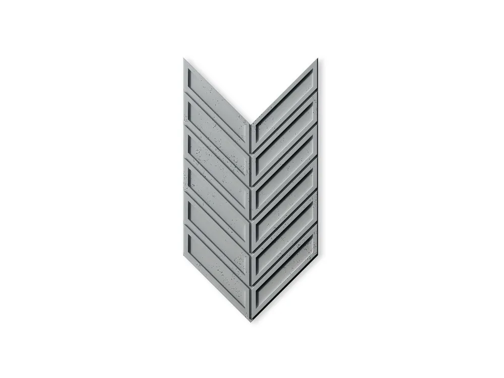 Panel ścienny Beton architektoniczny 3D Jodełka Ciemny Szary PB50-S51 Cena promocyjna