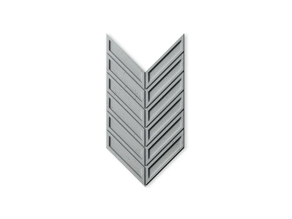 Panel 3D betonowy na ścianę Jodełka Szary PB50-S95 Okazja
