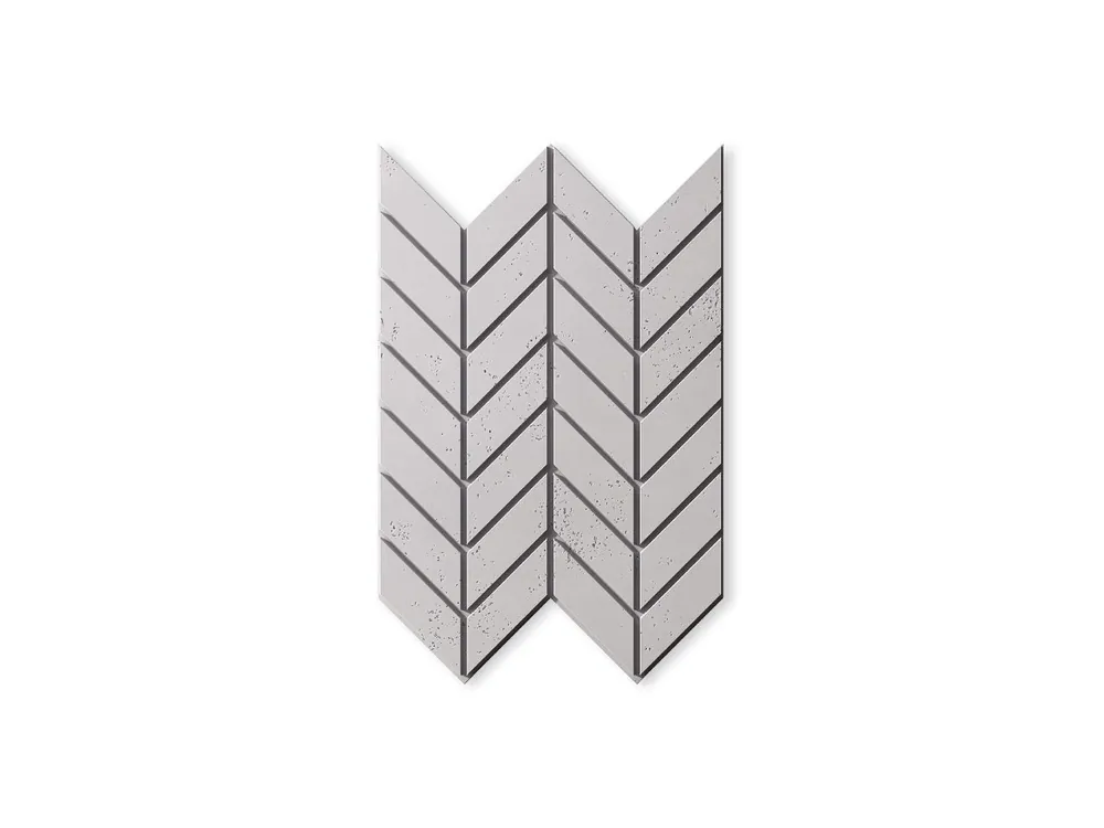Panel ścienny 3D Beton architektoniczny Jodełka Siwy Biały PB46-B1 Zniżka