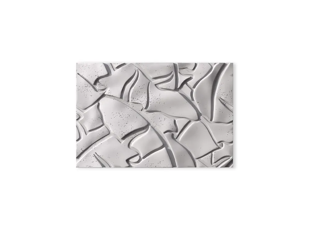Ostatnia szansa Panel 3D z betonu architektonicznego Botanical Siwy Biały PB34-B1