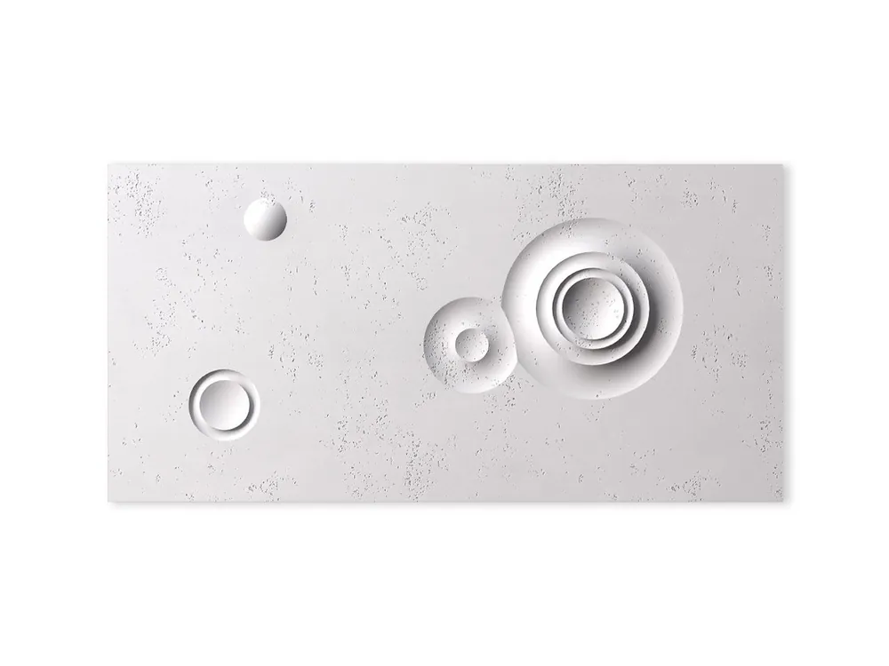 Panel ścienny 3D Beton architektoniczny Sfera Śnieżnobiały PB32-BS Okazja