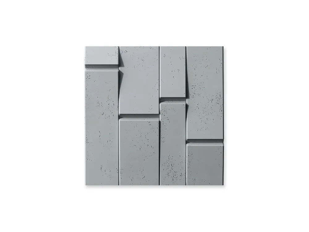 Zamów teraz Beton architektoniczny na ścianę 3D Tekt Ciemny Szary PB25-S51