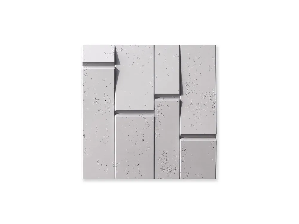 Kup online Panel 3D z betonu architektonicznego Tekt Siwy Biały PB25-B1