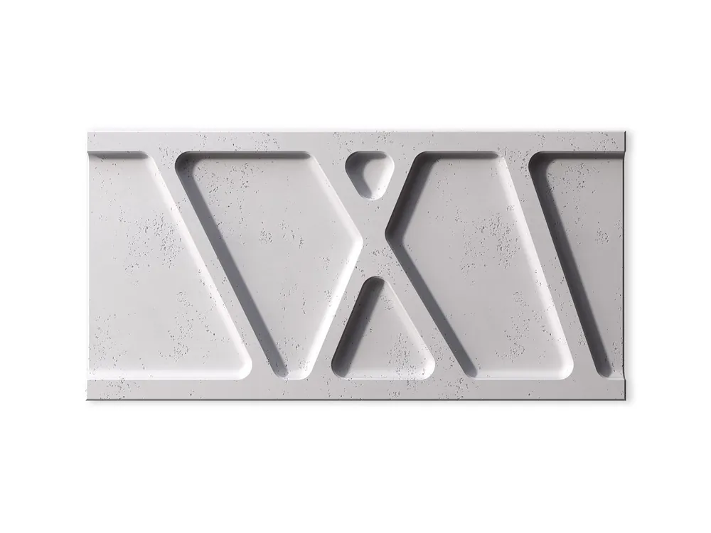 Zamów dziś Panel 3D betonowy na ścianę Moduł W Siwy Biały PB24-B1