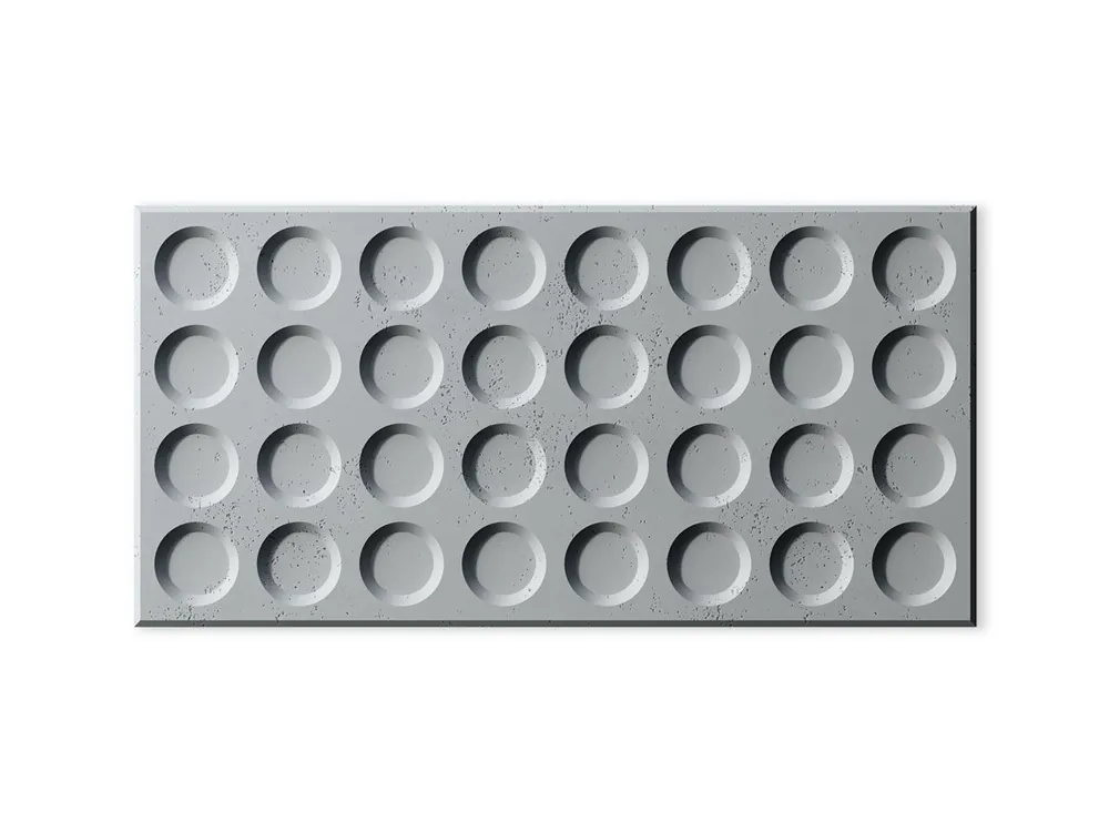 Beton architektoniczny 3D na ścianę Grid Ciemny Szary PB28-S51 Darmowa dostawa