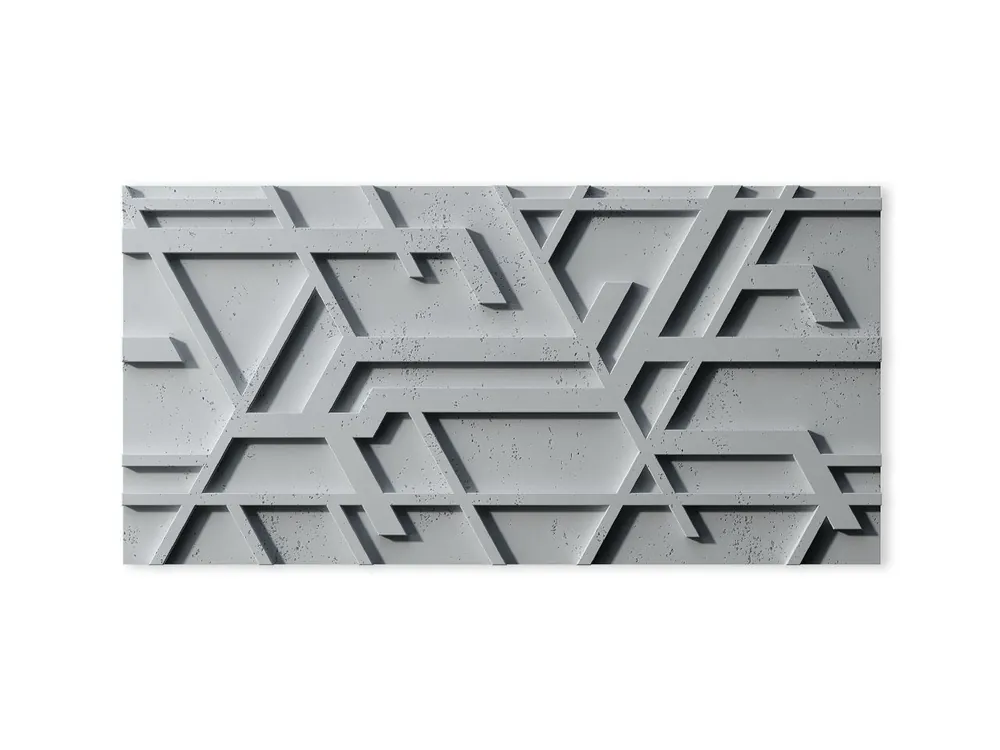 Panel 3D betonowy na ścianę Kor Szary PB27-S95 Bestseller